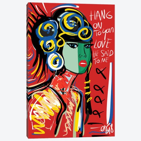 Hang On To Your Love Canvas Print #EMM105} by Emmanuel Signorino Canvas Artwork