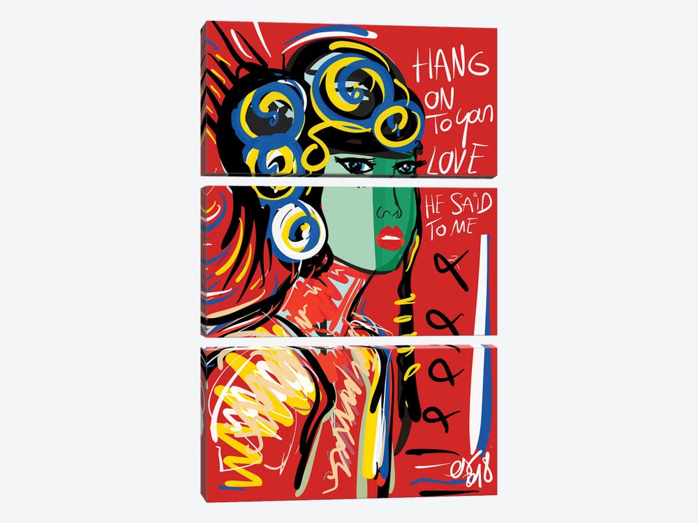 Hang On To Your Love by Emmanuel Signorino 3-piece Canvas Print