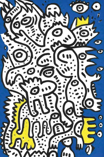 Yellow Kings And Friends by Emmanuel Signorino acrylic art print