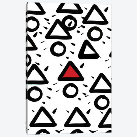 Red Triangle Is Unique Canvas Print #EMM113} by Emmanuel Signorino Canvas Wall Art
