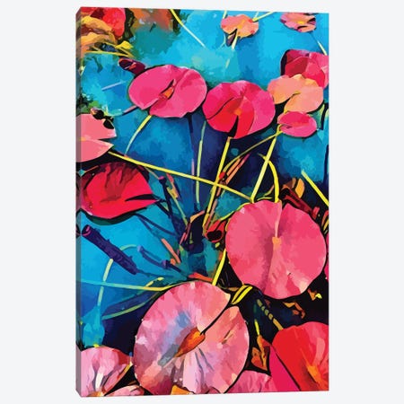 Pop Nenuphars In Bloom Canvas Print #EMM114} by Emmanuel Signorino Canvas Print