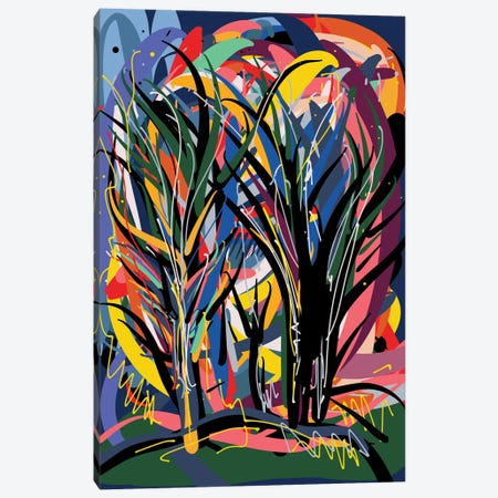 Magic Trees In The Night Canvas Print #EMM116} by Emmanuel Signorino Canvas Print