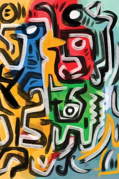 Neo-expressionism: Primal Energy Of Life by Emmanuel Signorino