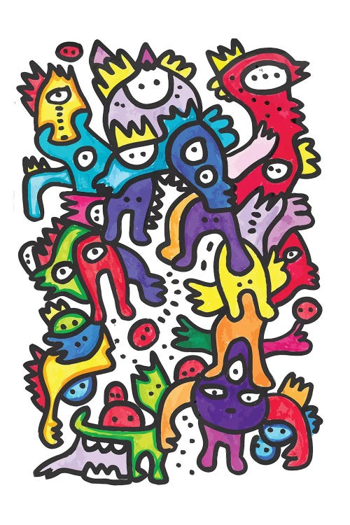 Felt Pen Cool Monsters