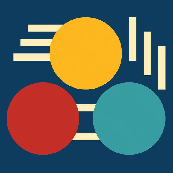 Circular Abstract: Circles And Lines In Space by Emmanuel Signorino