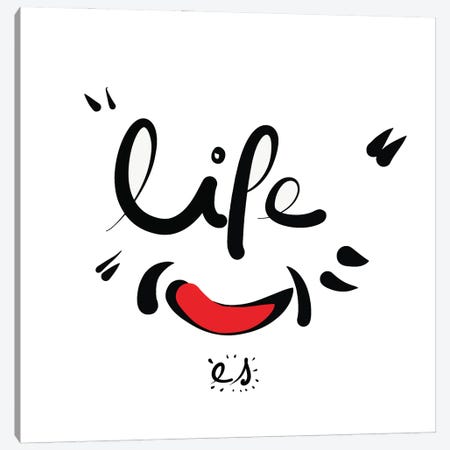 Smile To Life Please Canvas Print #EMM136} by Emmanuel Signorino Canvas Art Print