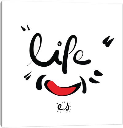 Smile To Life Please Canvas Art Print - Emmanuel Signorino