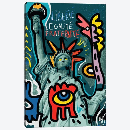 Liberté Egalité Fraternité Canvas Print #EMM143} by Emmanuel Signorino Art Print