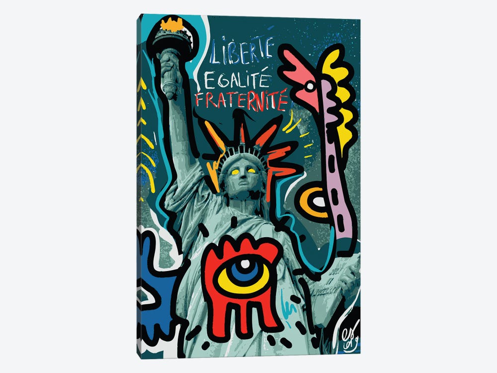 Liberté Egalité Fraternité 1-piece Art Print