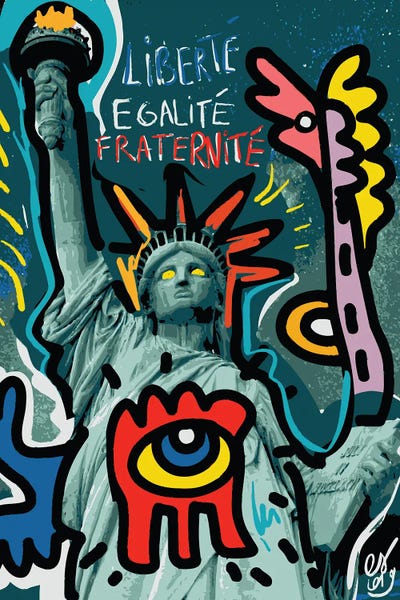 Sculptures & Statues: Liberté Egalité Fraternité by Emmanuel Signorino