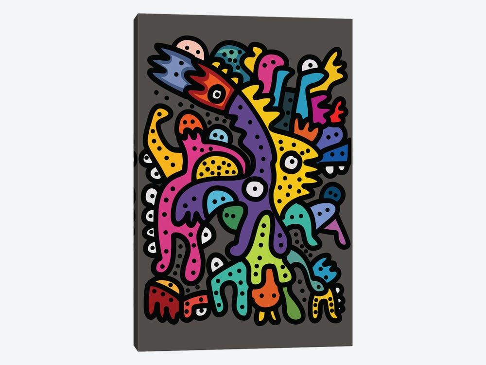 Cool Monsters Are Having Fun by Emmanuel Signorino 1-piece Art Print