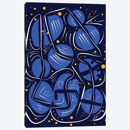 Blue Universe Galaxy Canvas Print #EMM148} by Emmanuel Signorino Canvas Print