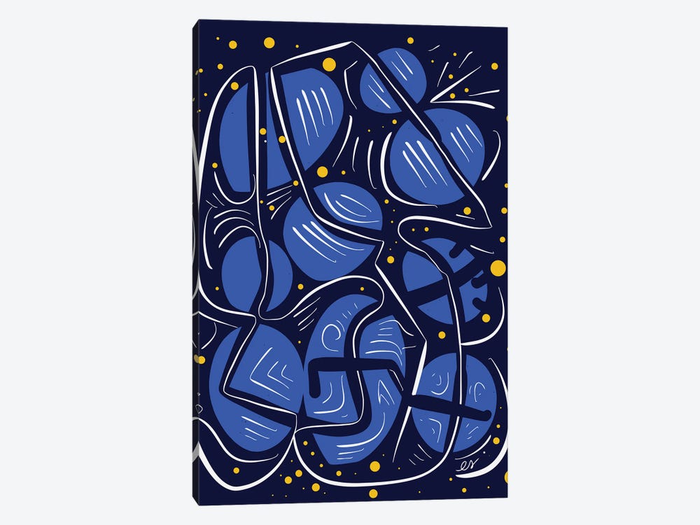 Blue Universe Galaxy by Emmanuel Signorino 1-piece Canvas Artwork