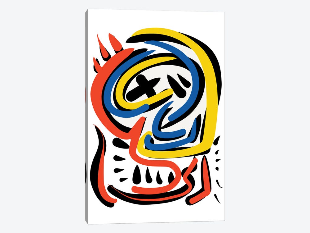 Abstract Face Full Of Energy by Emmanuel Signorino 1-piece Canvas Print