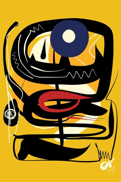 Office: Yellow African Blue Eye by Emmanuel Signorino