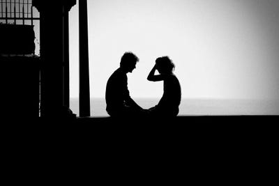 Love Is You And Me And The Sea by Emmanuel Signorino acrylic art print