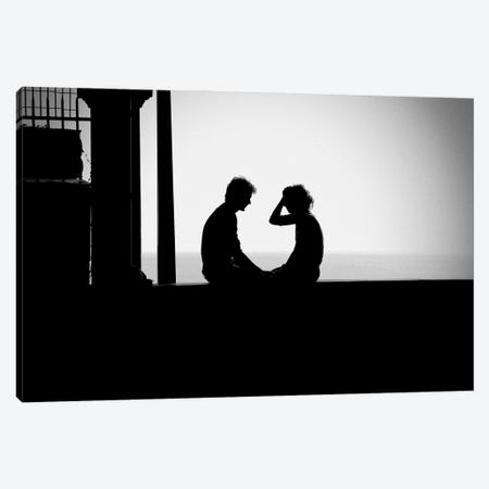 Love Is You And Me And The Sea Canvas Print #EMM155} by Emmanuel Signorino Art Print