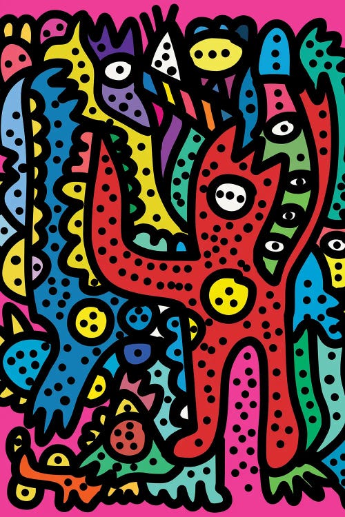 Pink Party by Emmanuel Signorino wall art
