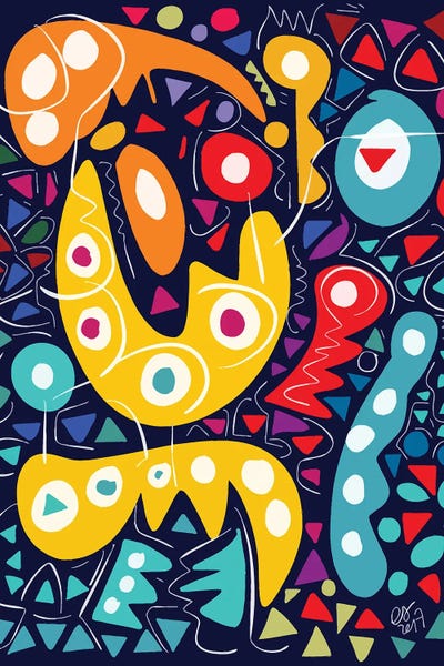 Joyful Pattern Mosaic by Emmanuel Signorino acrylic art print