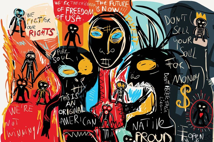 We Are The Children Of Freedom Of America by Emmanuel Signorino wall art