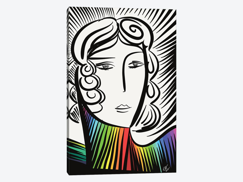 The Rainbow Girl by Emmanuel Signorino 1-piece Canvas Print