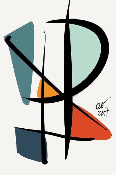 Large Modern Art - Canvas Prints: Abstract Minimal Lyrical Art by Emmanuel Signorino