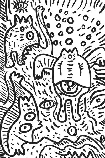 Black & White Patterns: Le Cyclope Et Ses Amis by Emmanuel Signorino