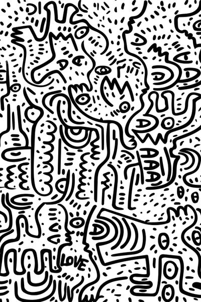 Black & White Patterns: The Scream by Emmanuel Signorino