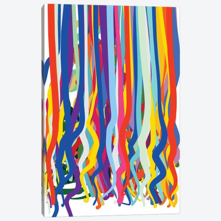Dripping Colours Pop Art Canvas Print #EMM195} by Emmanuel Signorino Art Print