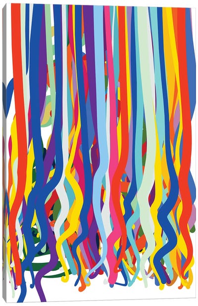 Dripping Colours Pop Art Canvas Art Print - Emmanuel Signorino
