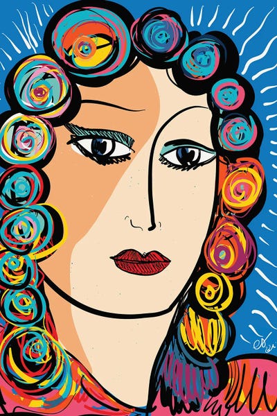 Portrait Of Woman In The Light by Emmanuel Signorino acrylic art print