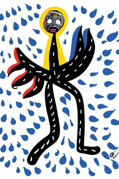 African Heritage: The Rain Dance African Art by Emmanuel Signorino