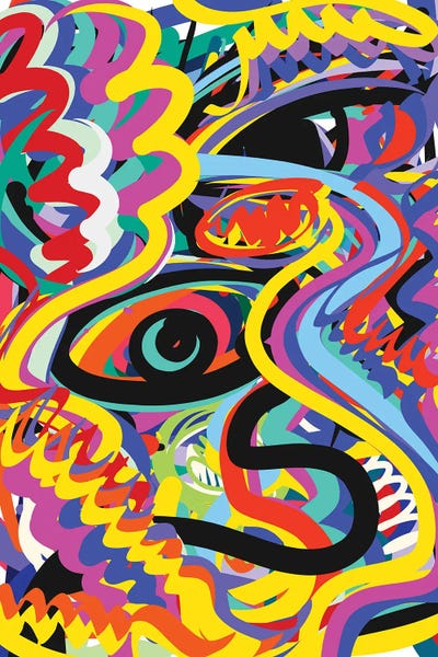 African Heritage: African Pop Street Art Mystic Eyes by Emmanuel Signorino