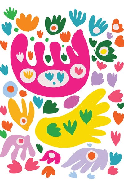 Dopamine Decor: Pastel Butterflies Abstract Illustration by Emmanuel Signorino