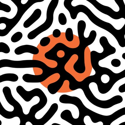 Mystic Totem Animal In The Red Sun by Emmanuel Signorino acrylic art print