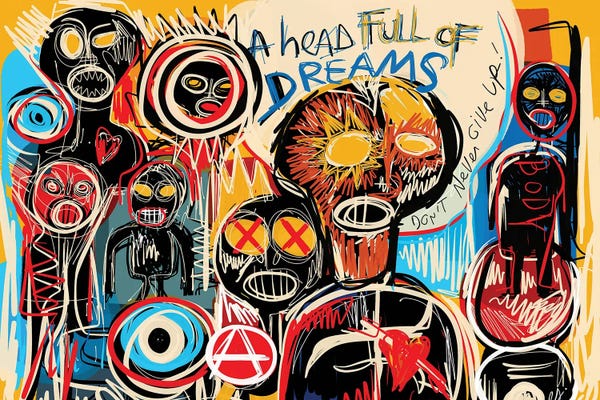 Neo-expressionism: Do Not Ever Give Up And Believe In Your Dreams by Emmanuel Signorino