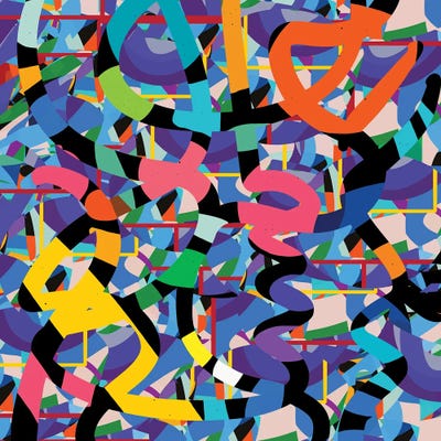 Terrazzo Abstract Confetti by Emmanuel Signorino acrylic art print