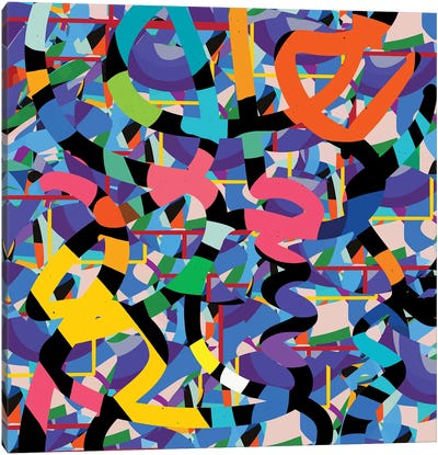 Terrazzo Abstract Confetti Canvas Art Print - Emmanuel Signorino