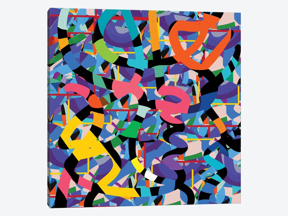 Terrazzo Abstract Confetti by Emmanuel Signorino 1-piece Canvas Artwork