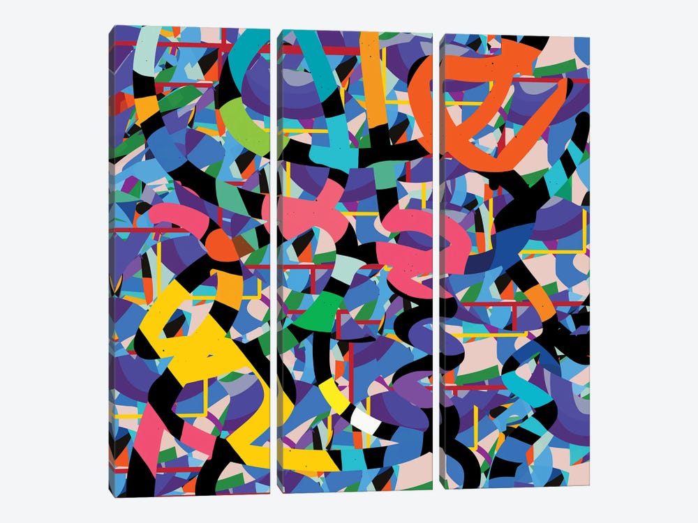 Terrazzo Abstract Confetti by Emmanuel Signorino 3-piece Canvas Art