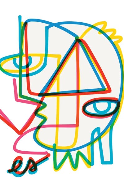 Good Energy Graffiti Line by Emmanuel Signorino acrylic art print