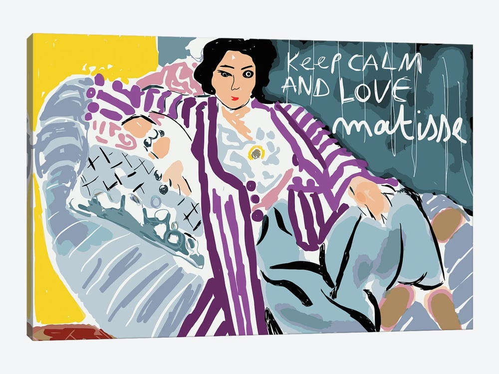 Keep Calm And Love Matisse by Emmanuel Signorino 1-piece Art Print