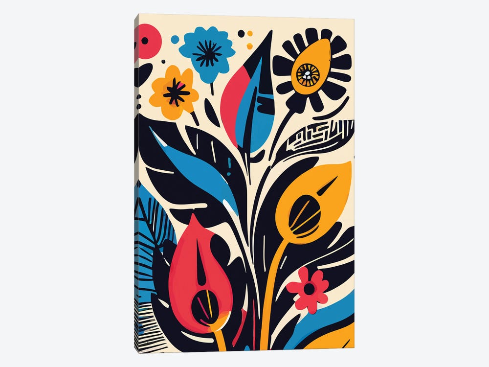 Abstract Cut Out Flowers by Emmanuel Signorino 1-piece Art Print