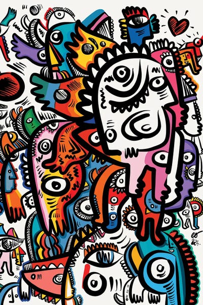 Unfinished Graffiti Creatures In Paradise