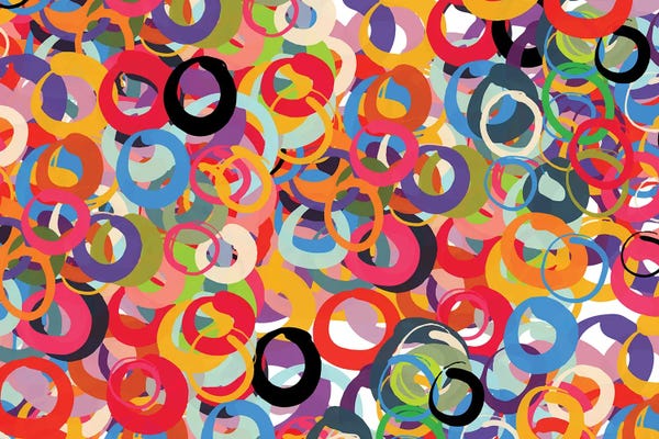 Squares With Concentric Circles Collection: Infinite Circles Of Love by Emmanuel Signorino