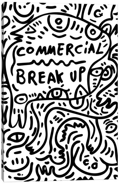Commercial Break Up Graffiti Canvas Art Print - Emmanuel Signorino