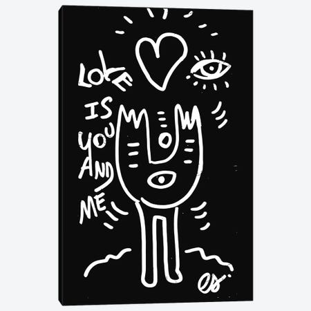 Love Is You And Me Canvas Print #EMM29} by Emmanuel Signorino Canvas Art Print
