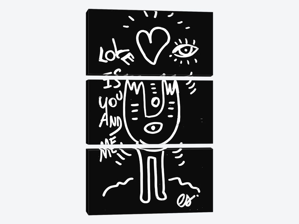 Love Is You And Me by Emmanuel Signorino 3-piece Canvas Print