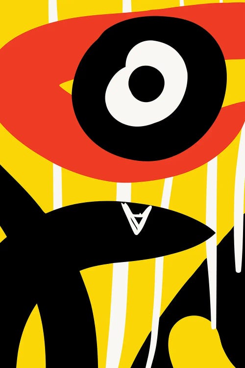 Black Eye Red Symbol by Emmanuel Signorino wall art