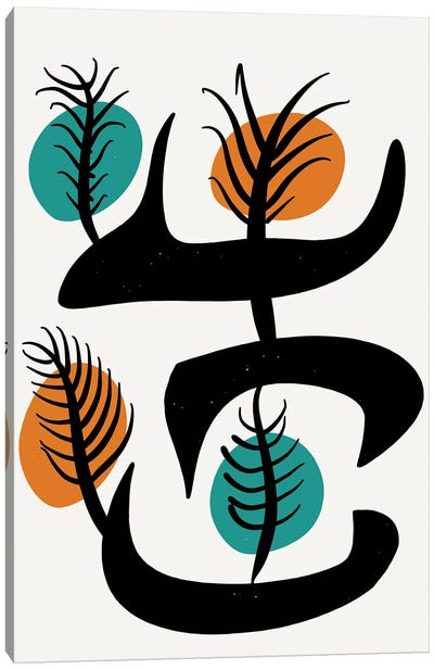 African Symbolic Tree Canvas Art Print - Emmanuel Signorino